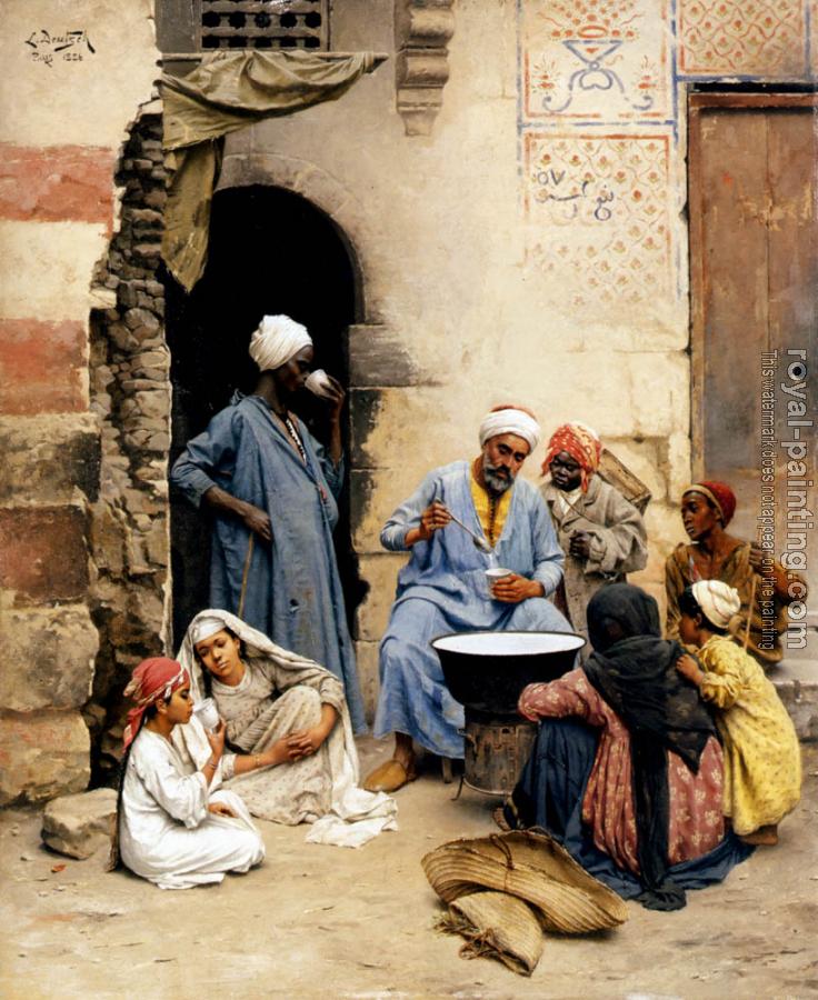 Ludwig Deutsch : The sahleb vendor, Cairo